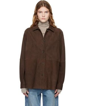 TOTEME Soft Suede Jacket - Brown