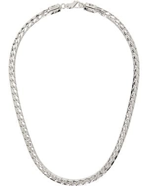 Emanuele Bicocchi Ssense Exclusive Herringbone Necklace - Metallic
