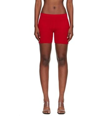 Judy Turner Biker Shorts - Red