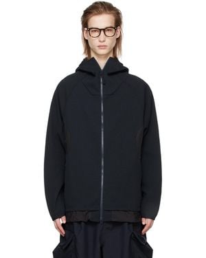 Meanswhile Funnel Neck Hoodie - Blue