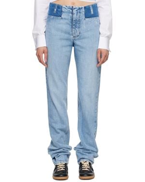 Maison Margiela Two Tone Jeans - Blue