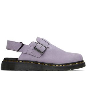 Dr. Martens パープル Jorge Ii ミュール - ブラック