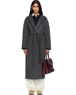 Max Mara グレー Cassia コート - ブラック