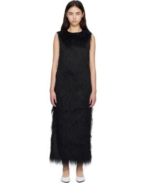 Loulou de Saison Tiwa Fringed Maxi Dress - Black