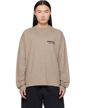 Fear Of God Classic Fit Long Sleeve T-Shirt - Natural