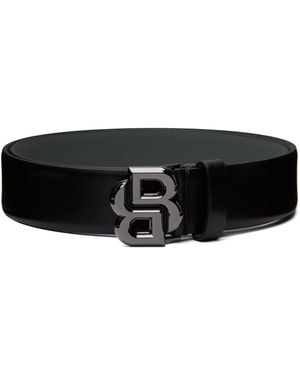 BOSS Leather Double-B Monogram Belt - Black