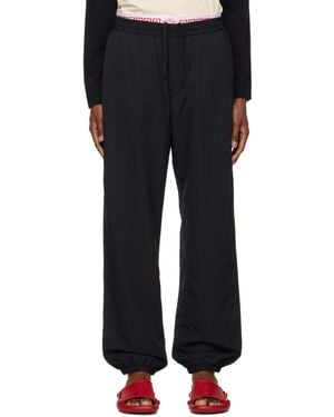 Versace Nylon Jogger Track Pants - Black