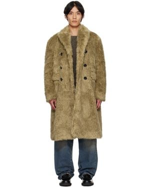 ANDERSSON BELL Fields Buttons Faux-Fur Coat - Multicolour