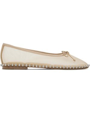 Alexander Wang ベージュ Lina Ballchain バレエシューズ - ブラック