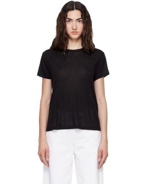 Agolde Long Line Adine T-Shirt - Black
