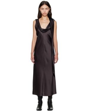 Acne Studios Satin Midi Dress - Black