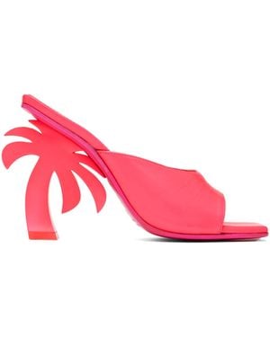 Palm Angels Mule Palm Heels - Red