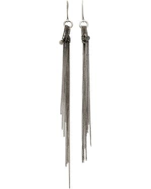 【Ann Demeulemeester】 Wivi Knottassel シルバーピアス Silver Wivi Knottassel Earrings by Ann Demeulemeester on Sale
