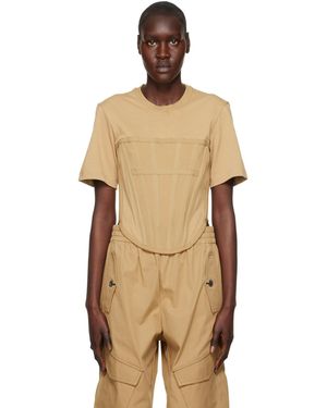 Dion Lee Corset T-Shirt - Orange