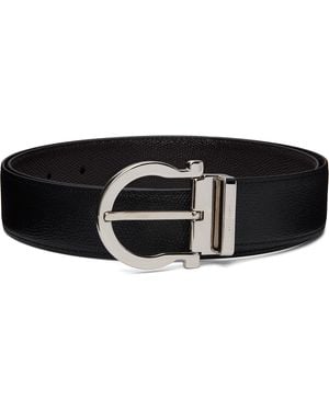 Ferragamo Adjustable & Reversible Belt - Black