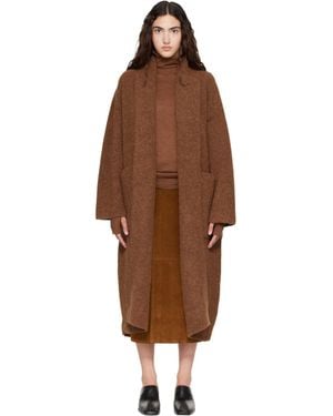 Lauren Manoogian Double Face Long Coat - Brown
