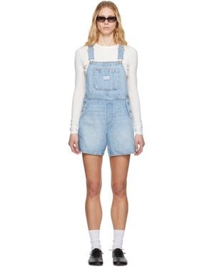 Levi's Utility Short Denim Overalls - Black
