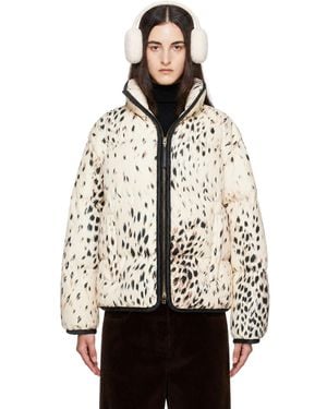 Moncler Blouson Rayonnant Rembourré En Duvet À Manches Amovibles - Neutre