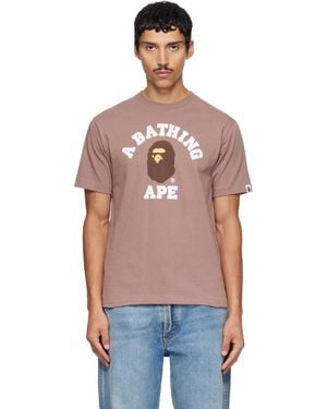 A Bathing Ape University T-Shirt - Red