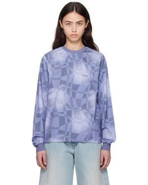 Dime Abstract Ls T-shirt - Blue