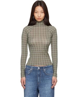 Rag & Bone Shaw Jersey Turtleneck - Gray