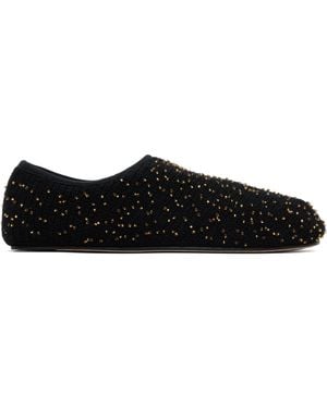 Gabriela Hearst Aris Knit Ballerina Flats - Black