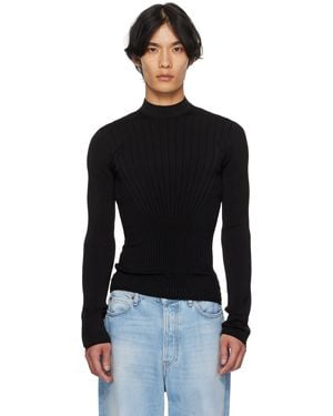 Mugler ブラック Sculpting セーター