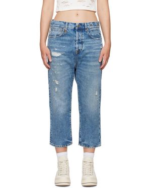 R13 Tailored Drop Jeans - Blue