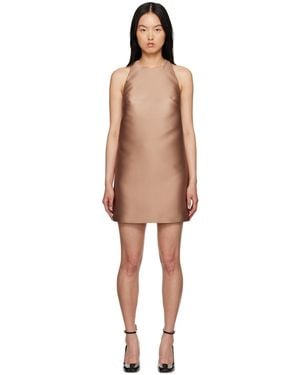 Valentino Tan Racer Back Minidress - Black