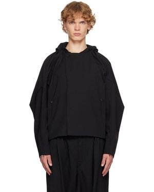 Kiko Kostadinov Helmond Gathered Blouson Jacket - Black