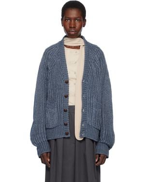 Bless The Cristaseya Edition Nº79 'Jeansbackpatent' Cardigan - Blue