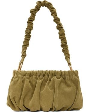 Marni Suede Ruffles Clutch Bag - Green