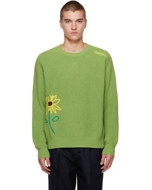 Kidsuper Knit 'Flower' Jumper - Green