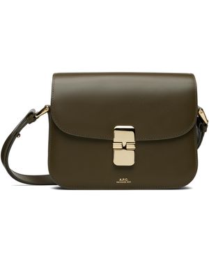 A.P.C. Khaki Grace Small Bag - Green