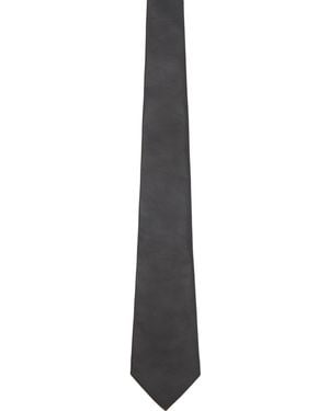 Bottega Veneta Smooth Lambskin Tie - Black
