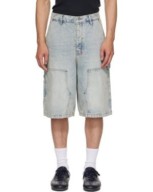 Ksubi Short Menuisier Bleu - Gris