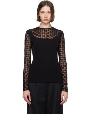 Givenchy T-Shirt Ajusté Noir À Monogrammes 72