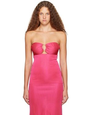 Tom Ford Pink Strapless Tank Top