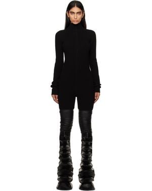 Rick Owens Porterville Knit Headon Jumpsuit - Black