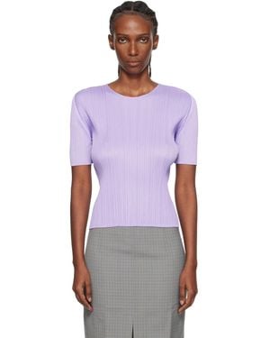 Pleats Please Issey Miyake Monthly Colours April T-Shirt - Purple