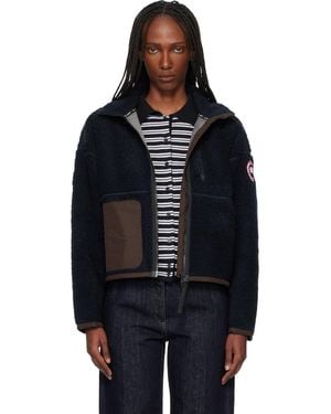 Canada Goose Simcoe Zip Up Fleece Jacket - Black