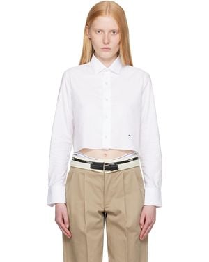 HOMMEGIRLS Cropped Shirt - White