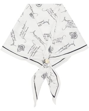 Maison Kitsuné 'Poetic Paris' Scarf - White