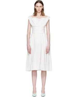 Vivienne Westwood Off- Sunday Corset Midi Dress - White