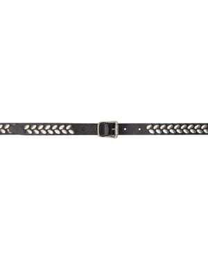 Lemaire Almond Stud 20 Belt - Black