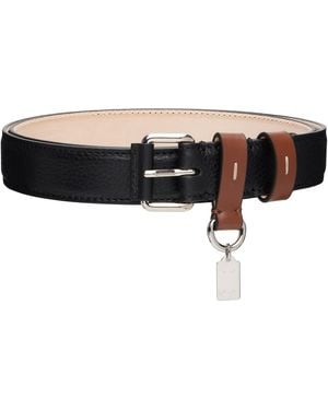 Maison Margiela Logo Charm Belt - Black