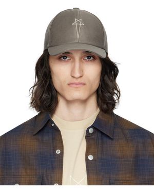 Rick Owens グレー ベースボールキャップ - ブルー