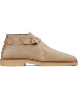Lemaire Buckle Slip On Desert Boots - Black
