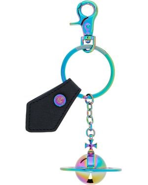 Vivienne Westwood マルチカラー 3D Orb キーホルダー - ブルー