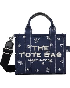 Marc Jacobs 'The Bandana Canvas Small' Tote - Blue